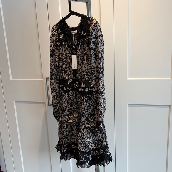 Heartloom Black and Cream Floral Dress - Picture 5 of 9
